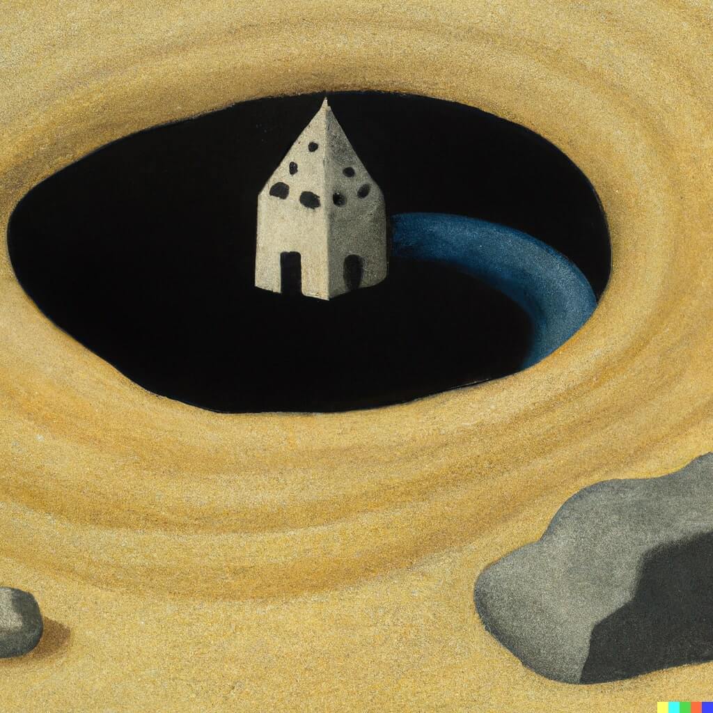 Black holes, sandcastles and burning libraries